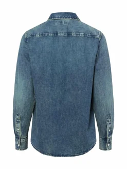 Lauren Ralph Lauren Blusen<Damen Jeansbluse blue stone uni