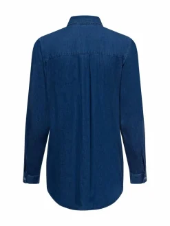 Marie Lund Blusen<Damen Jeansbluse denim uni