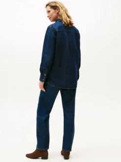 Damen Tommy Hilfiger Blusen>Damen Jeansbluse