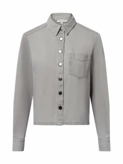 Marie Lund Blusen<Damen Jeansbluse - Birgit grau uni