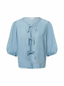 Marie Lund Blusen<Damen Jeansbluse - Verona bleached uni