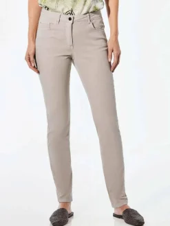 Damen Goldner Jeans>Damen Jeanshose - Lange Freizeithose BELLA mit Formbund