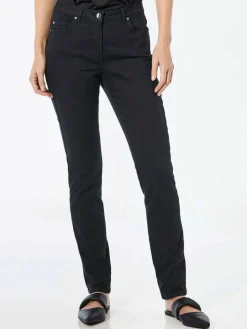 Damen Goldner Jeans>Damen Jeanshose - Lange Freizeithose BELLA mit Formbund