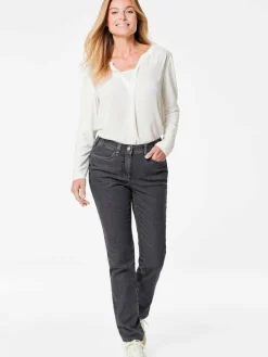 Damen Goldner Jeans><noscript><img width=
