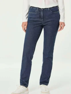 Goldner Jeans<Damen Jeanshose Carla - Klassische Jeanshose Carla blau uni