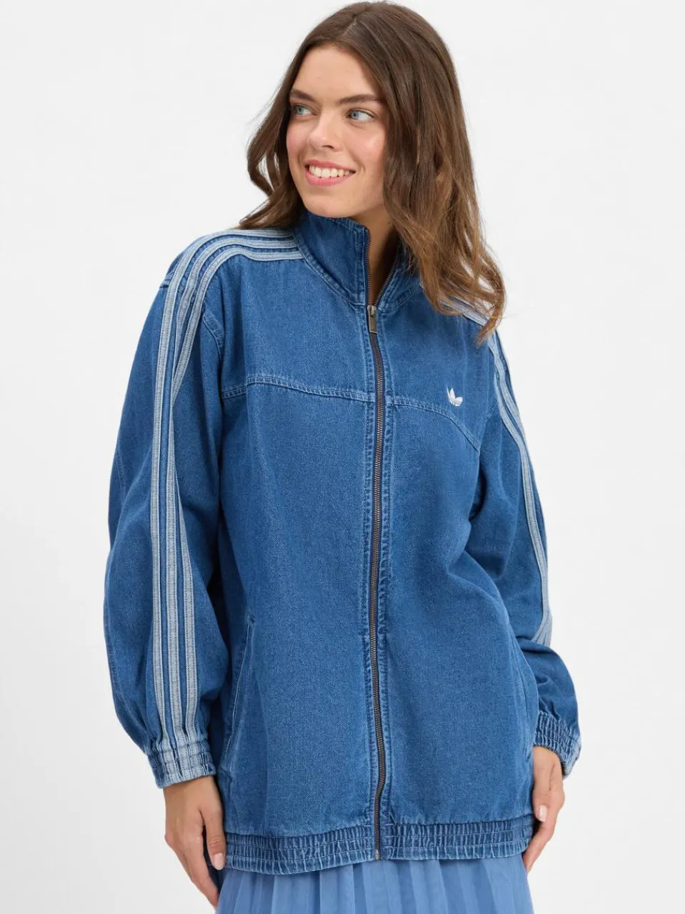 Damen adidas Originals Jacken & Westen>Damen Jeansjacke