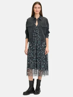 Betty & Co Jacken & Westen<Damen Jeansjacke grau denim uni