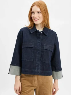 Damen Opus Jacken & Westen>Damen Jeansjacke - Hollice