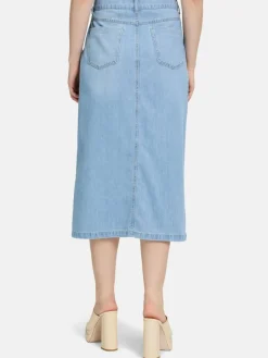 Cartoon Röcke<Damen Jeansrock blau uni