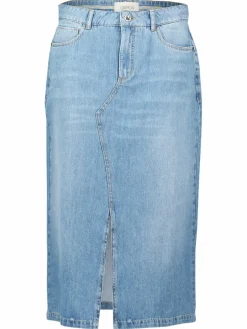 Cartoon Röcke<Damen Jeansrock blau uni