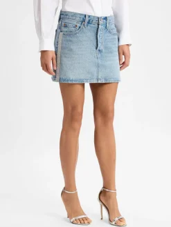 Levi's Röcke<Damen Jeansrock hellblau uni