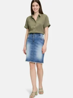 Betty Barclay Röcke<Damen Jeansrock light stone denim uni