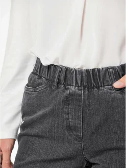 Goldner Jeans<Damen Jeansschlupfhose LOUISA - Klassische Jeansschlupfhose LOUISA anthrazit uni