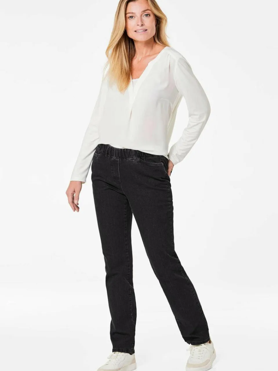 Damen Goldner Jeans>Damen Jeansschlupfhose LOUISA - Klassische Jeansschlupfhose LOUISA