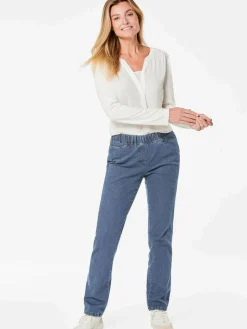 Damen Goldner Jeans><noscript><img width=