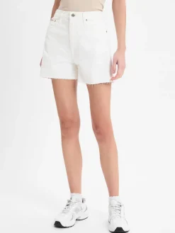 Calvin Klein Jeans Jeans<Damen Jeansshorts weiß uni