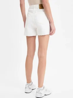 Calvin Klein Jeans Jeans<Damen Jeansshorts weiß uni