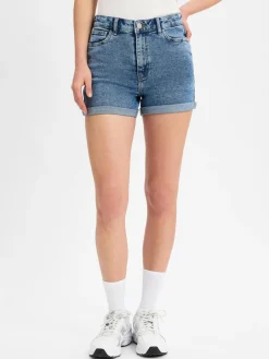 Noisy May Hosen<Damen Jeansshorts - NMMoni light stone uni