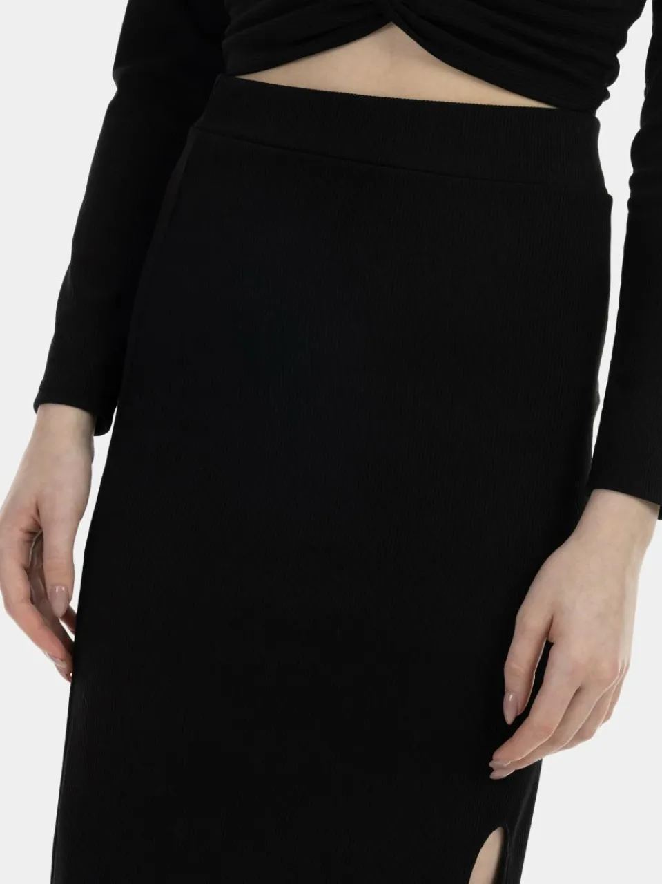 Damen MyMo Röcke>Damen Jersey Midirock