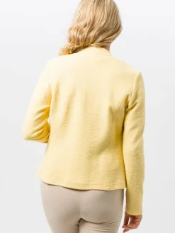 Frank Walder Jacken & Westen<Damen Jerseyjacke gelb uni