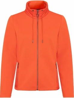 Olsen Sweatshirts & Sweatjacken<Damen Jerseyjacke orange uni