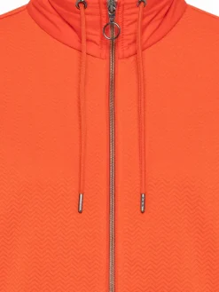Olsen Sweatshirts & Sweatjacken<Damen Jerseyjacke orange uni