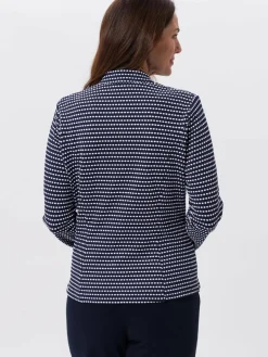 Frank Walder Blazer<Damen Jerseyjacke mehrfarbig gepunktet