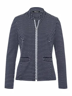 Frank Walder Blazer<Damen Jerseyjacke mehrfarbig gepunktet