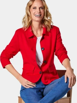 Damen Goldner Blazer><noscript><img width=