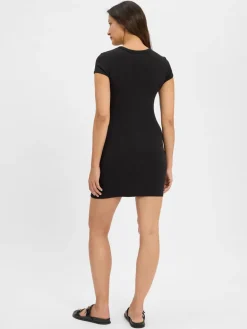 Calvin Klein Jeans Kleider<Damen Jerseykleid schwarz uni