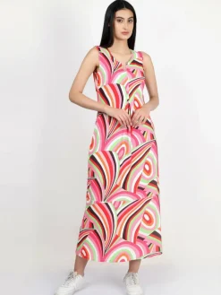 Vicci Germany Kleider<Damen Jerseykleid mehrfarbig bedruckt