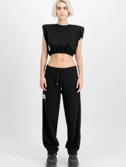 Alpha Industries Hosen<Damen Jogginghose schwarz uni