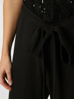 Swing Hosen<Damen Jumpsuit schwarz uni