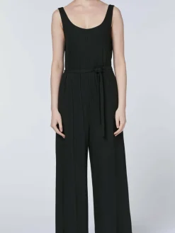 Detto Fatto Hosen<Damen Jumpsuit schwarz uni