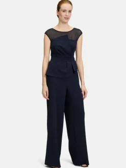 Vera Mont Hosen<Damen Jumpsuit marine blau uni