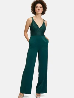 Vera Mont Hosen<Damen Jumpsuit petrol smaragd uni