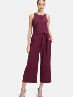 Vera Mont Hosen<Damen Jumpsuit bordeaux uni