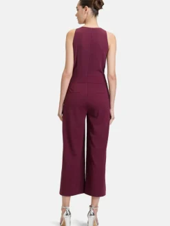 Vera Mont Hosen<Damen Jumpsuit bordeaux uni