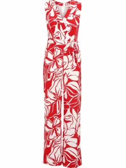 Vera Mont Hosen|Kleider<Damen Jumpsuit rot gemustert