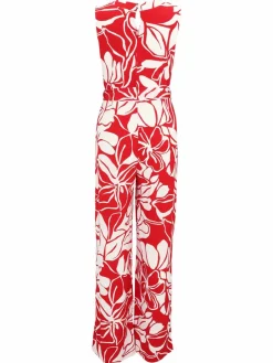 Vera Mont Hosen|Kleider<Damen Jumpsuit rot gemustert