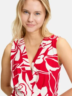 Vera Mont Hosen|Kleider<Damen Jumpsuit rot gemustert