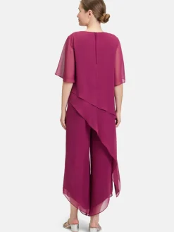 Vera Mont Hosen<Damen Jumpsuit rot uni