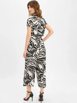 Someday Hosen<Damen Jumpsuit - Cetara schwarz weiß gemustert
