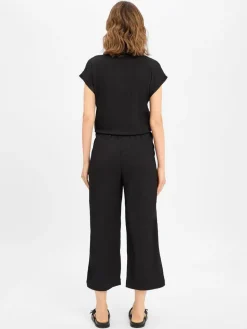 Opus Hosen<Damen Jumpsuit - Melti schwarz uni
