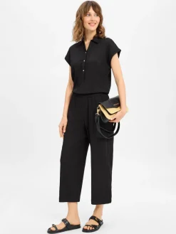 Opus Hosen<Damen Jumpsuit - Melti schwarz uni