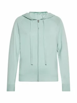 Usha Sweatshirts & Sweatjacken<Damen Kapuzenjacke mint uni