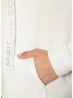 Soccx Sweatshirts & Sweatjacken<Damen Kapuzenpullover weiß uni