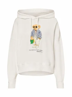 Polo Ralph Lauren Sweatshirts & Sweatjacken<Damen Kapuzenpullover weiß mehrfarbig uni