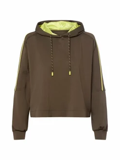 Marc Cain Sports Sweatshirts & Sweatjacken<Damen Kapuzenpullover oliv uni