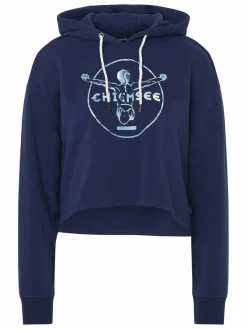 Chiemsee Sweatshirts & Sweatjacken<Damen Kapuzenpullover blau bedruckt
